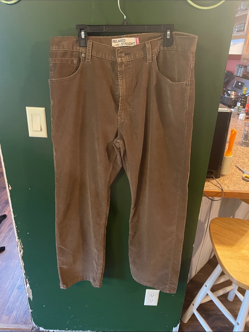 Levi’s 559 Corduroy Jeans Men’s 36x30 Brown Pants Relaxed Straight Vintage Y2K